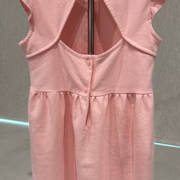 Janie AND Jack Ruffle Trim Ponte Party Dress Girls 7 Crystal Rose - Picture 13 of 14